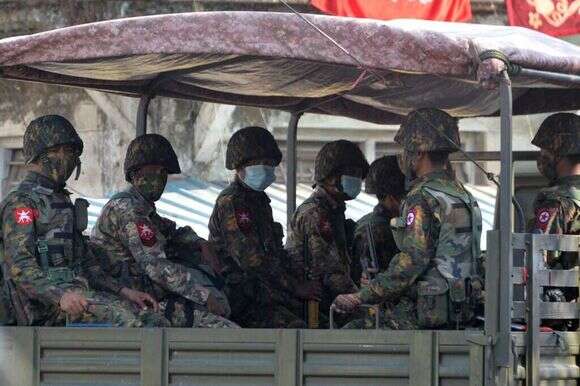 חיילים במיאנמר. | AFP