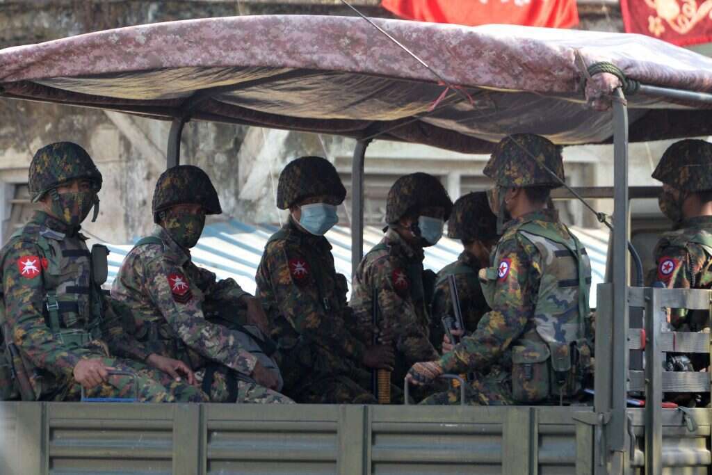 חיילים במיאנמר. | AFP