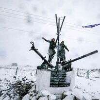שלג בגולן.. | AFP