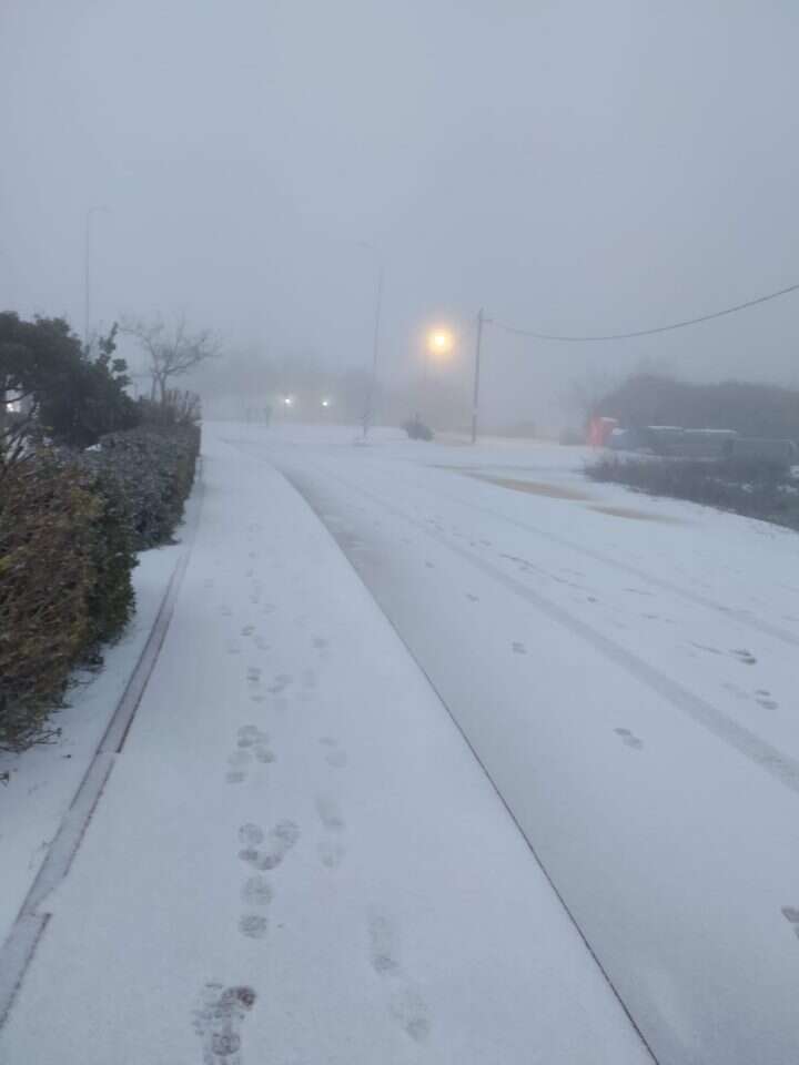 שלג כבד ביישוב עלי בבנימין. | טובי שריד שלג כבד ביישוב עלי בבנימין. | טובי שריד