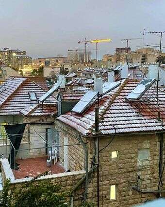 שלג בנחלאות, בשנה שעברה. | אילת כהנא