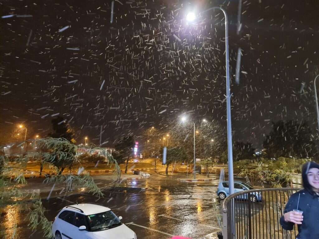 שלג במצפה רמון. | גלית פרג