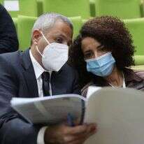 אבתיסאם מראענה בדיון בוועדת הבחירות על הבקשה לפסול את מועמדותה. | לע"מ