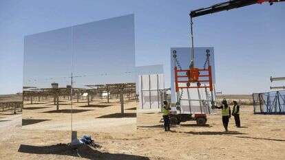 שדה המראות בתחנת הכוח אשלים שבנגב. | EPA