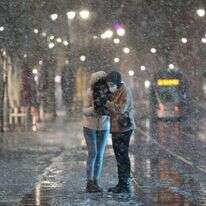 שלג בירושלים בשנה שעברה. | EPA