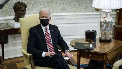 נשיא ארה"ב ג'ו ביידן בבית הלבן. | EPA נשיא ארה"ב ג'ו ביידן בבית הלבן. | EPA