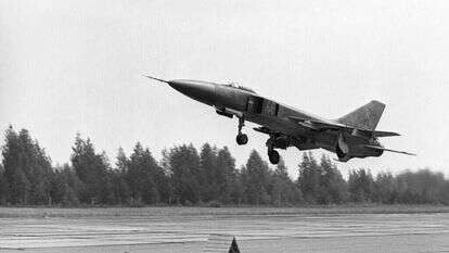 מטוס מיג־ 23 סובייטי, 1984. | גטי אימג'ס