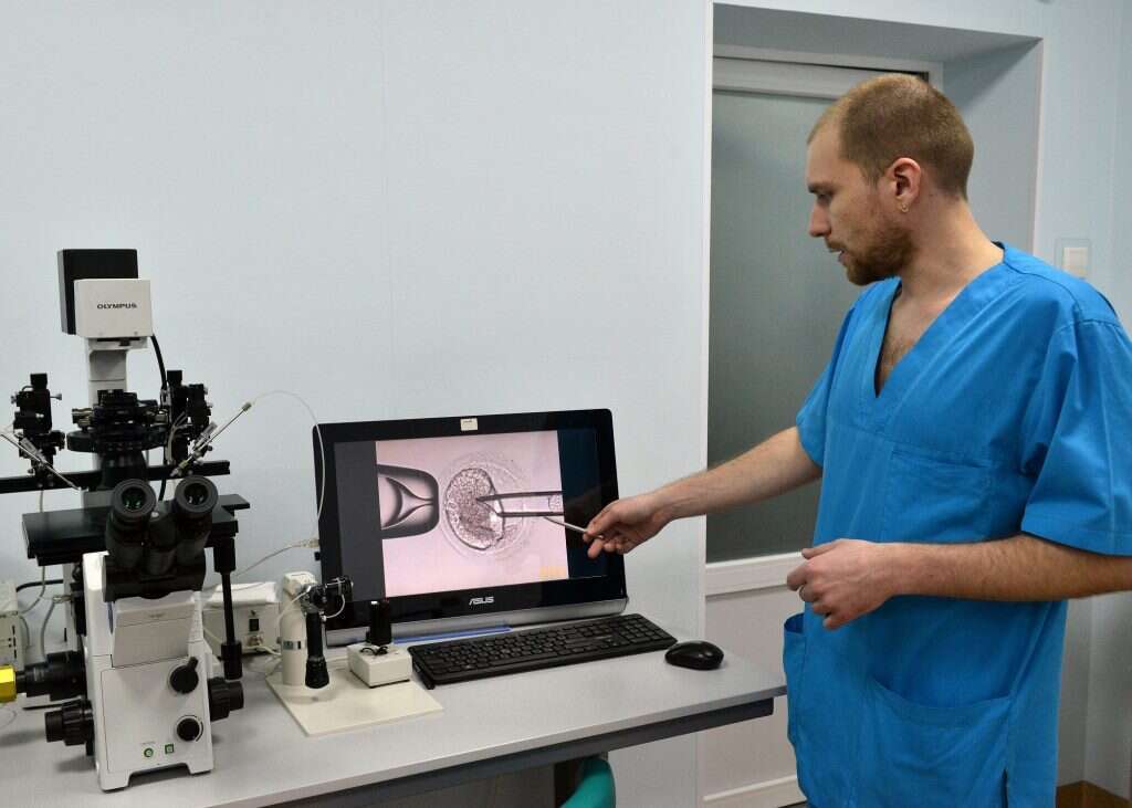 הפריית מבחנה. | AFP