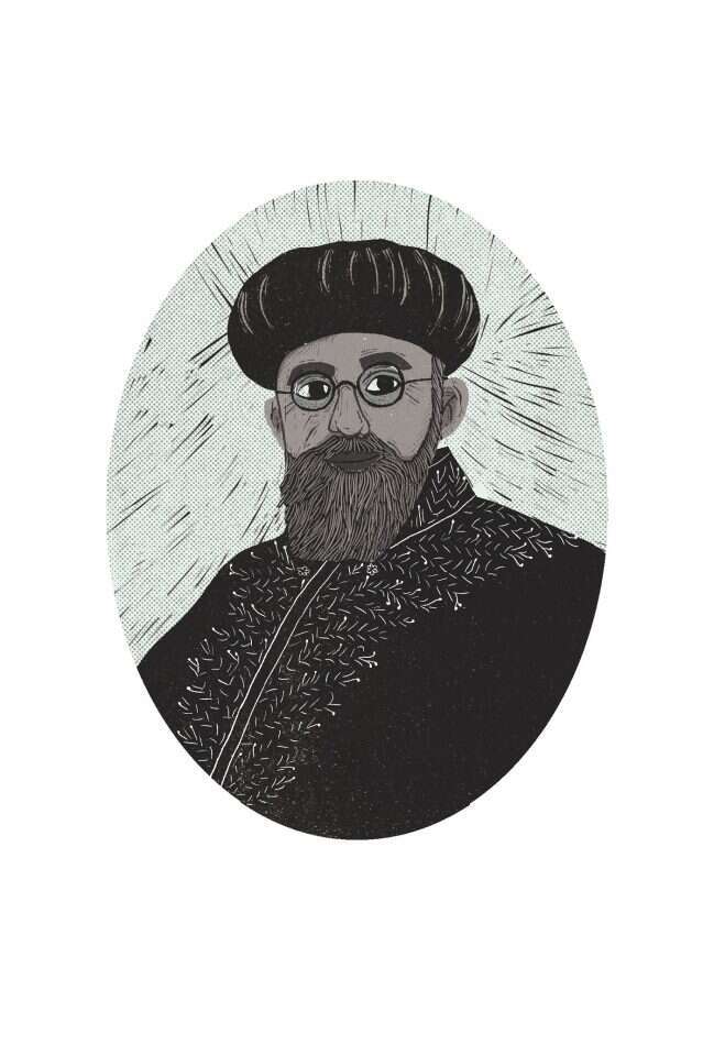 הרב בן–ציון מאיר חי עוזיאל. איורים מתוך הספר. איור: מורן יוגב