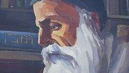 ביקש להטות את הגה התנועה האינטלקטואלית-הדתית אל עבר מגמות חדשניות בתוך בית המדרש הרבני עצמו. דמות רמב"ן בציור קיר באודיטוריום בעכו. | צ'סדוב