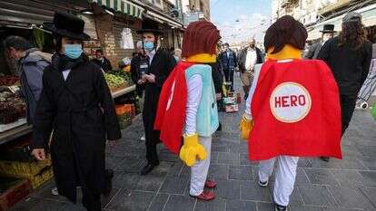 שוק מחנה יהודה, אתמול. | AFP