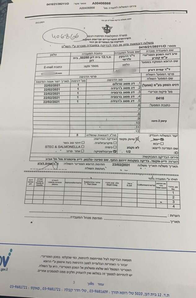 דו"ח השירותים הוטרינריים מוכיחים: הדגים ראויים למאכל