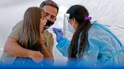 בדיקת קורונה, אילוסטרציה. | AFP בדיקת קורונה, אילוסטרציה. | AFP