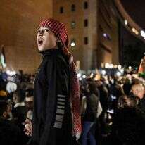 הפגנה בחיפה נגד האלימות במגזר הערבי. | AFP