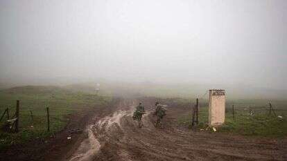 חיילים בגבול ישראל סוריה. | EPA