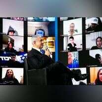 בנימין נתניהו בכנס בנימין נתניהו בכנס