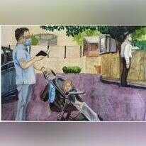 ג'ורג' פרויידנשטיין, "שרות כביש", אקווראל, 2020