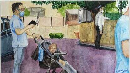 ג'ורג' פרויידנשטיין, "שרות כביש", אקווראל, 2020