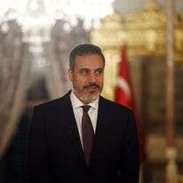 שר החוץ הטורקי הקאן פידאן. | AP