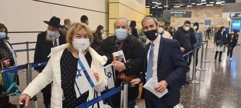 עולים מצרפת, בשבוע שעבר. ילום: רחמים חוגי