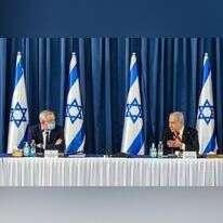 נתניהו וגנץ, 2020. | מארק ישראל סלם