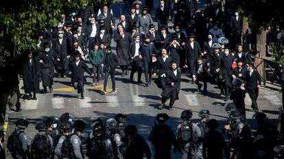 "ירושלים היא עיר של כל המגזרים, ורק מדי פעם יש תקלות". חרדים מתעמתים עם המשטרה בשכונת מאה שערים. | יונתן זינדל, פלאש 90