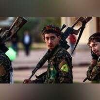 צלף כורדי בקמישלי, בירת כורדיסטן הסורית. | AFP