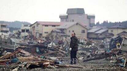 פוקושימה אחרי הצונאמי, 2011. | גטי אימג'ס