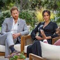 הארי ומייגן בראיון זוגי ונסיכותי עם אופרה ווינפרי. | AFP