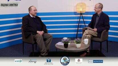 חגי סגל ודורי גולד בוועידת מקור ראשון