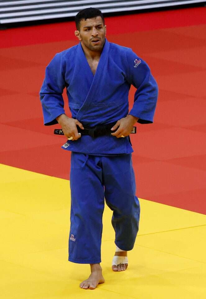 הגיע לארץ בפעם הראשונה. הג'ודאי האיראני סעיד מולאי. | AFP