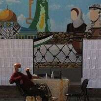 מתכוננים לבחירות בעזה. | AFP