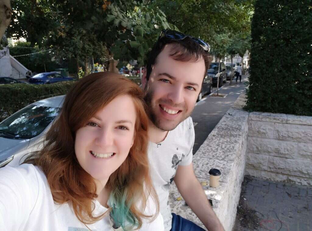 הזוג הראשון שהתארס. אלישיב קלמנוביץ ומוריה וייס. | באדיבות המצולמת הזוג הראשון שהתארס. אלישיב קלמנוביץ ומוריה וייס. | באדיבות המצולמת