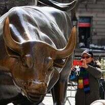 סלפי עם השור. | AFP