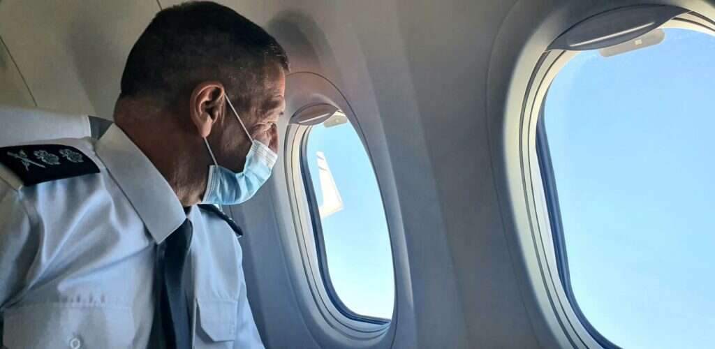 הרמטכ"ל כוכבי במטוס לאוסטריה. | יאיר קראוס