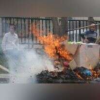 שריפת חמץ בירושלים. | מירי צחי