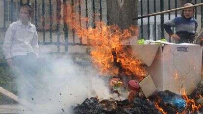 שריפת חמץ בירושלים. | מירי צחי