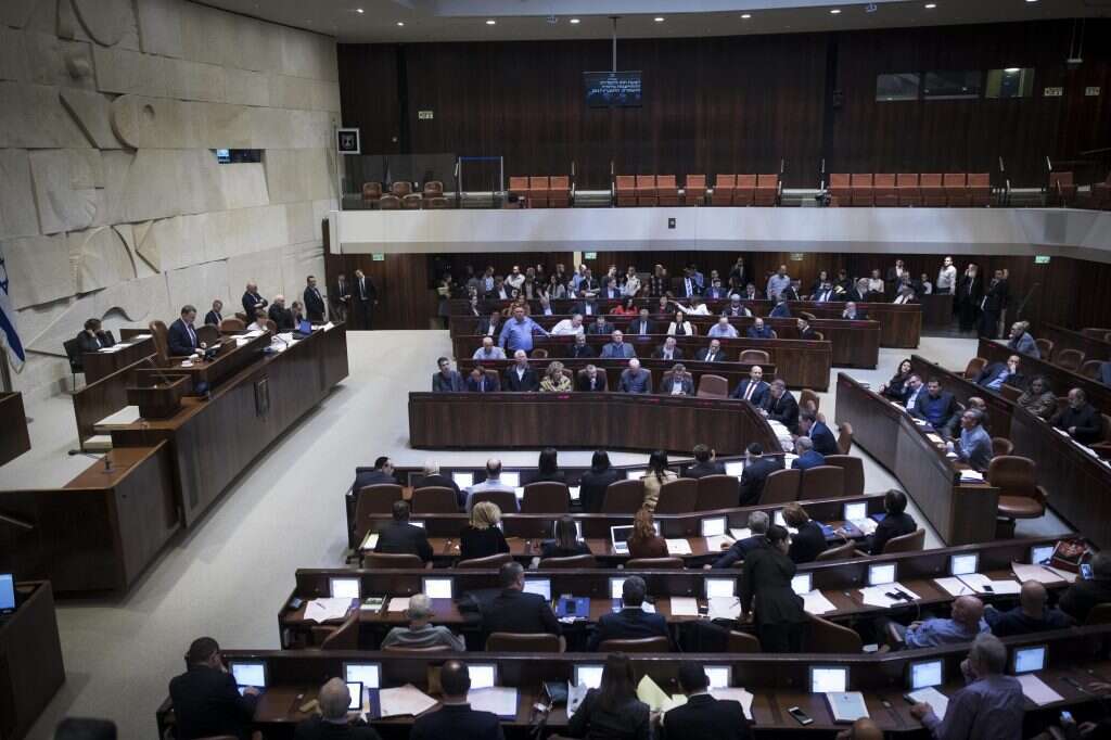 מליאת הכנסת. | יונתן זינדל, פלאש 90