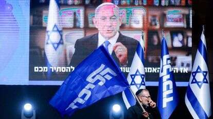 מטה הליכוד בליל הבחירות 2021. | אוליבייה פיטוסי פלאש 90