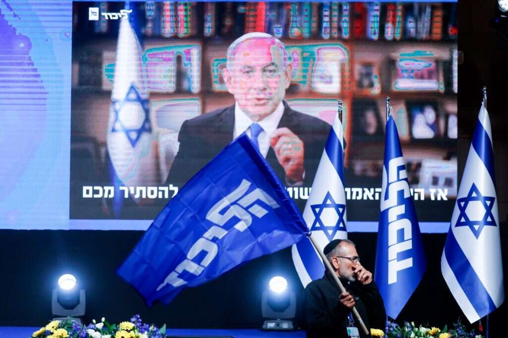 מטה הליכוד בליל הבחירות 2021. | אוליבייה פיטוסי פלאש 90
