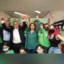 חברי הכנסת של מרצ במטה המפלגה לאחר פרסום המדגמים. | יהושע יוסף חברי הכנסת של מרצ במטה המפלגה לאחר פרסום המדגמים. | יהושע יוסף