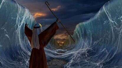 קריעת ים סוף. איור:  שאטרסטוק