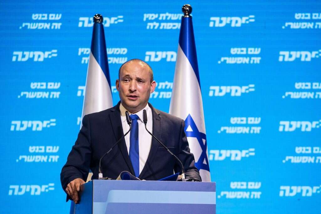 נפתלי בנט בליל הבחירות. | אבישג שאר-ישוב