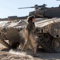 לוחמת בחיל השריון. | דובר צה"ל