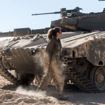 לוחמת בחיל השריון. | דובר צה"ל