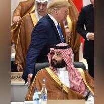 טראמפ ובן-סלמאן בוועידת ה-G20 ביפן, יוני 2019 | AFP טראמפ ובן-סלמאן בוועידת ה-G20 ביפן, יוני 2019 | AFP