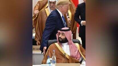 טראמפ ובן-סלמאן בוועידת ה-G20 ביפן, יוני 2019 | AFP