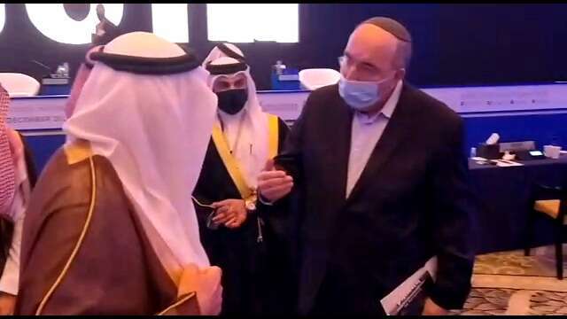 גולד משוחח עם אל-פייסל בכנס בבחריין, דצמבר 2020 | המרכז הירושלמי לעניני ציבור ומדינה