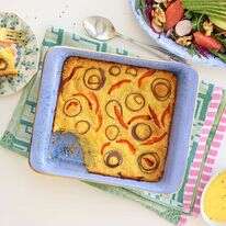 מאפה תירס שקדים עם פלפלים. | אפרת ליכטנשטט