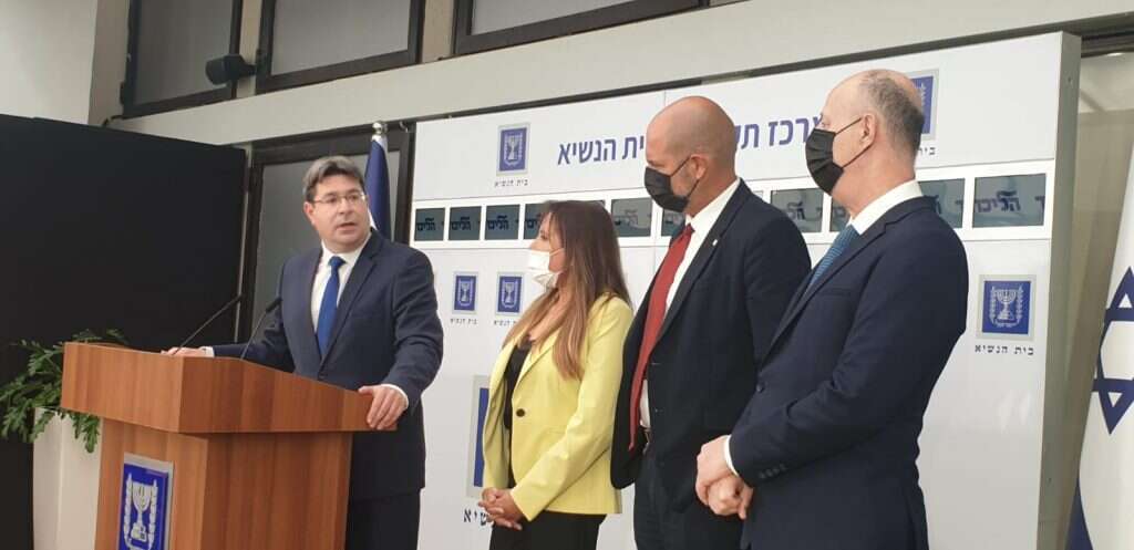 נציגי מפלגת הליכוד ביום ההתייעצויות בבית הנשיא, הבוקר